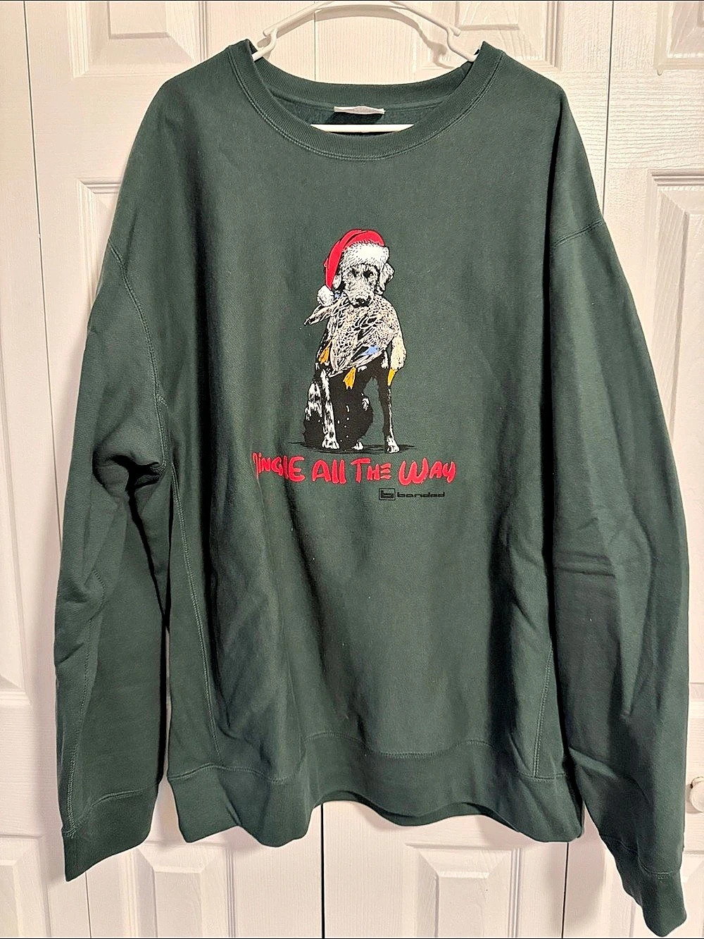 Independent Trading Company Jingle All The Way Graphic Sweatshirt in Green